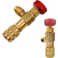 2-teiliger Flüssigkeitssicherheitsventiladapter, R410 R22-Sicherheitsventil, Kältemittelregelventil, Klimaanlagen-Kühlventil, für Durchflussventile 2-teiliger Flüssigkeitssicherheitsventiladapter, R410 R22-Sicherheitsventil, Kältemittelregelventil, Klimaanlagen-Kühlventil, für Durchflussventile von COOCHEER