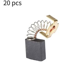 20-teiliger Kohlebürstenersatz, Elektromotor-Kohlebürsten 044 für Waschmaschine (7 17 18 mm) von COOCHEER