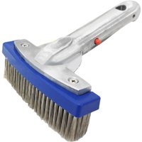 5-Zoll-Poolbürstenkopf, robuster Stahlgriff mit Aluminiumgriff für hartnäckige Flecken an Wänden/Fliesen/Stufen 5-Zoll-Poolbürstenkopf, robuster Stahlgriff mit Aluminiumgriff für hartnäckige Flecken an Wänden/Fliesen/Stufen von COOCHEER