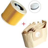 8 Stück Papierfilterbeutel für Kärcher WD3P WD3 Staubsauger, Ersatz für Nass- und Trockensauger, Filter von COOCHEER