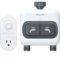 Coocheer - baldr WiFi-Bewässerungstimer – 2 Ausgänge, 2-Zonen-Smart-Bewässerungstimer für Gartenschläuche, kabelloses automatisches von COOCHEER