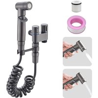 Bidet-Staubwedel, Bidet-Aufsatz mit 1 Einlass – Doppelsteuerung für 2-fache Steuerung, Staubwedel-Set mit Hauptsteuerung des weiblichen von COOCHEER