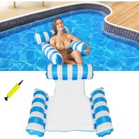 Coocheer - 3-in-1 aufblasbare Poolmatratze – extra große Hängematte, faltbarer und tragbarer Loungesessel für Erwachsene, Größe 90 x 96 cm, ideal für von COOCHEER