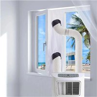 3 m Luftschleusen-Fensterabdichtungstuch, Heißluftblocker mit Vliestextur, Klimaanlagen-Auslassfenster-Abdichtungsset für Klimaanlagen von COOCHEER