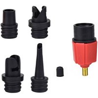 Adapter vom Autokompressorventil auf die Aufblaspumpe, Aufblasventiladapter mit 4 Düsen für Luftmatratze, Schwimmring/Pool, aufblasbares Bett/Sofa, Adapter vom Autokompressorventil auf die Aufblaspumpe, Aufblasventiladapter mit 4 Düsen für Luftmatratze, Schwimmring/Pool, aufblasbares Bett/Sofa, von COOCHEER