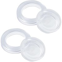 Coocheer - Stück Schirmlochring für Terrassentisch, 4,2 cm Silikonring und Stopper, Schirmhalter-Zubehör für Gartentisch, Glas oder Strand (weiß) von COOCHEER
