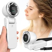 Tragbarer Ventilator, 100-Gang-Turbokühlung, 3-in-1-Mini-Faltventilator, wiederaufladbar über usb-c, 180° verstellbar von COOCHEER