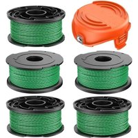 Fadenspule für Akku-Freischneider Black and Decker GL7033 GL8033 GL9035 A6486, 2,0 mm, 6,1 m, Ersatz-Fadenspule für Rasentrimmer für Black and Decker von COOCHEER