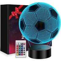 Fußballgeschenk für Jungen, 3D-Fußball-Illusions-Nachtlicht für Kinder, 16 Farben, Geschenk für Jungen im Alter von 7, 8, 9, 10, 11, 12, 13, 14 von COOCHEER