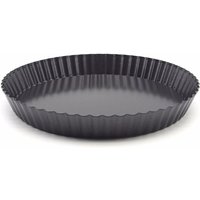 Kuchenform, rund, 9 Zoll (Φ22,5 cm), loser Boden, gewellt, Kuchenform, antihaftbeschichtete Pizzaform, mit Spitze, Backform von COOCHEER