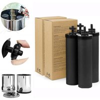 Elle - Packung mit 4 Filtern für Schwerkraft-Wasserfiltersysteme, kompatibel mit Weeplow-, Berkey-, Berkefeld- und Doulton-Filtrationssystemen, von Elle