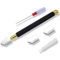 Professioneller Glasschneider, Glasschneidewerkzeug, Bleistifttyp, Schneidglasdicke 2–20 mm, geeignet zum Schneiden von Glas/Fliesen/Spiegeln/Mosaiken Professioneller Glasschneider, Glasschneidewerkzeug, Bleistifttyp, Schneidglasdicke 2–20 mm, geeignet zum Schneiden von Glas/Fliesen/Spiegeln/Mosaiken von COOCHEER