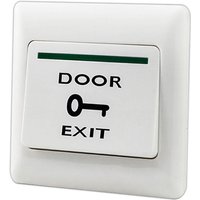 Push-to-Exit-Release-Taste NO/COM-Schalttafel Tür-Zugangskontrollsystem 86mm x 86mm 36V 3A Weiß von COOCHEER