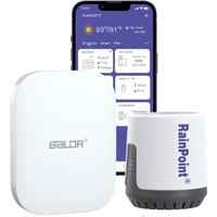 Coocheer - RainPoint 2,4 GHz Wi-Fi Intelligentes Bewässerungssystem für Smart Home Garden mit Bewässerungs-Hub WIFI-Regenmesser von COOCHEER