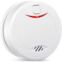 Rauchmelder, Feueralarm, 10 Jahre Standby-Zeit, Rauchmelder mit intelligentem Feueralarm und fotoelektrischem Sensor 1 Stück von COOCHEER