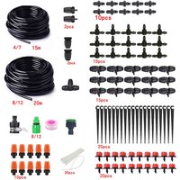 Tropfbewässerung Doppelschlauch gemischtes Set Gartenarbeit Zuhause Balkon Teich Bewässerung Blumen diy Bewässerung/Doppelschlauch, 20 m + 15 m, Tropfbewässerung Doppelschlauch gemischtes Set Gartenarbeit Zuhause Balkon Teich Bewässerung Blumen diy Bewässerung/Doppelschlauch, 20 m + 15 m, von COOCHEER