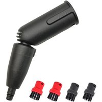 Turbinendüsen-Set, 1 Dampfturbinenbürste, 6 verschiedene Bürsten, Dampfreiniger-Zubehör, passend für Kärcher von COOCHEER