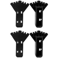 Universelle rutschfeste Leiterfußabdeckungen aus Gummi für Leitern (4 Stück) von COOCHEER