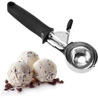 Wiederverwendbarer Keksausstecher, Melonenkugelausstecher, zum Ausstechen von Eiscreme, Trigger-Eiscremeausstecher, Obst, Keks, Teig ausstechen von COOCHEER