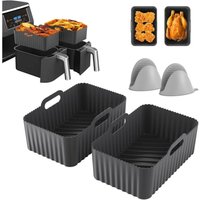 Zubehör für Heißluftfritteusen, Silikonform für Double Stack XL SL400EU, Foodi Max AF500EU, AF400EU, AF451EU, AF300EU, 7,6 l bis 10,4 l Zubehör für Heißluftfritteusen, Silikonform für Double Stack XL SL400EU, Foodi Max AF500EU, AF400EU, AF451EU, AF300EU, 7,6 l bis 10,4 l von COOCHEER