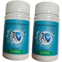 Coocheer - Zwei Flaschen mit 100 Chlortabletten, Schwimmbad-Chlorspender mit Tabletten von COOCHEER