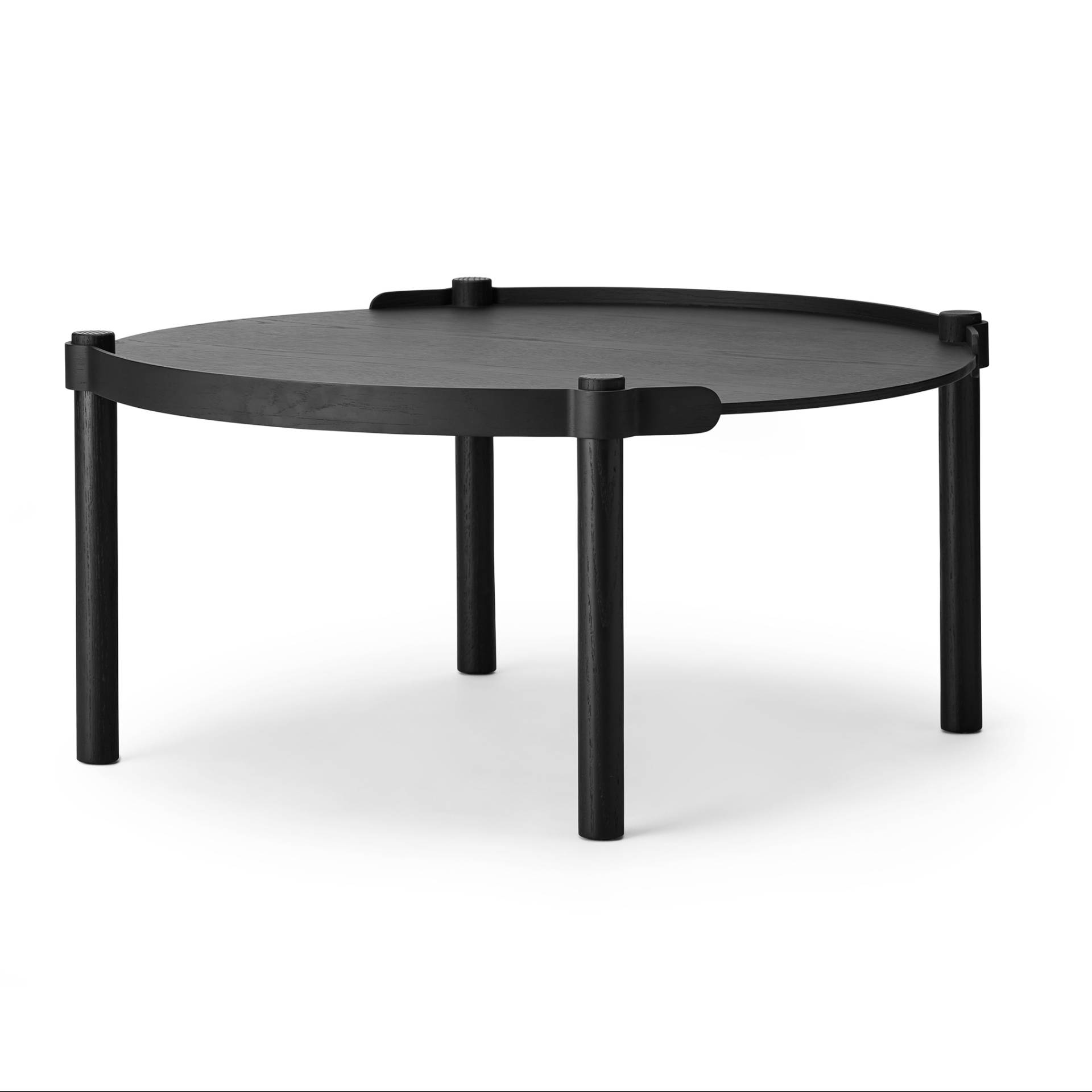 COOEE // WOODY COUCHTISCH - Ø80CM | SCHWARZ GEBEIZTE EICHE von COOEE DESIGN