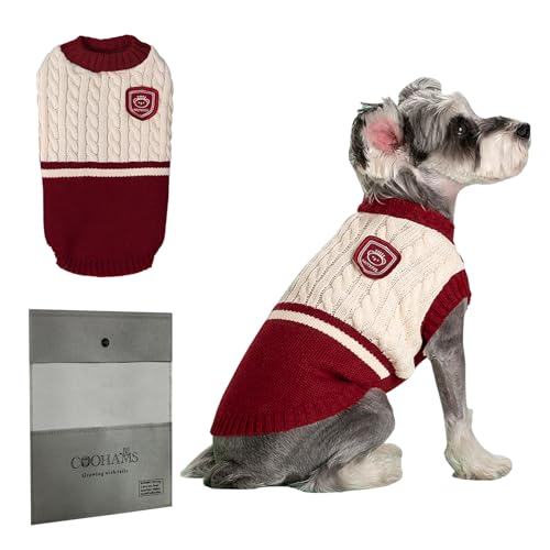 COOHAMS Hunde-Winterpullover, Rot, Größe L COOHAMS Hunde-Winterpullover, Rot, Größe L von COOHAMS