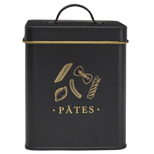 COOK CONCEPT, BT6821, Elegant Metal Box for Pasta, Black and Gold Design, airtight for optimal Preservation, Easy to clean, Generous Capacity, Size: 1.5 L, Color: Black and Gold COOK CONCEPT, BT6821, Elegant Metal Box for Pasta, Black and Gold Design, airtight for optimal Preservation, Easy to clean, Generous Capacity, Size: 1.5 L, Color: Black and Gold von COOK CONCEPT