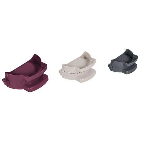 COOK CONCEPT, KP0024, Set of 3 Ergonomic Slipper Molds, Versatile Kitchen Utensils for Savory and Sweet Recipes, Easy to Use, in Purple, Gray and Beige - One Size von COOK CONCEPT