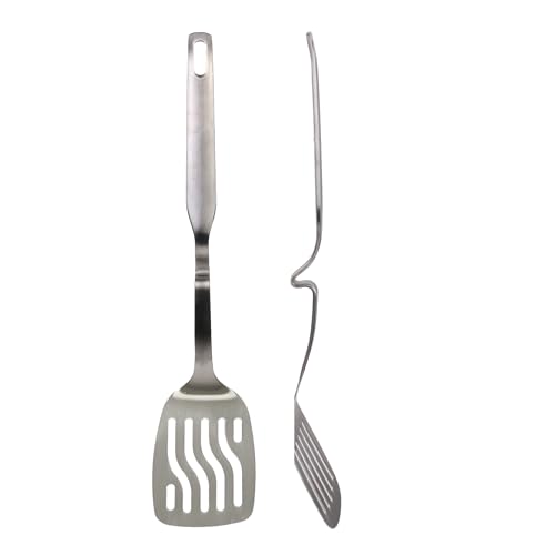 COOK CONCEPT - KU6534 - Spatel mit Haken aus Edelstahl Küchenutensilien Zange Schöpfkelle Löffel von COOK CONCEPT