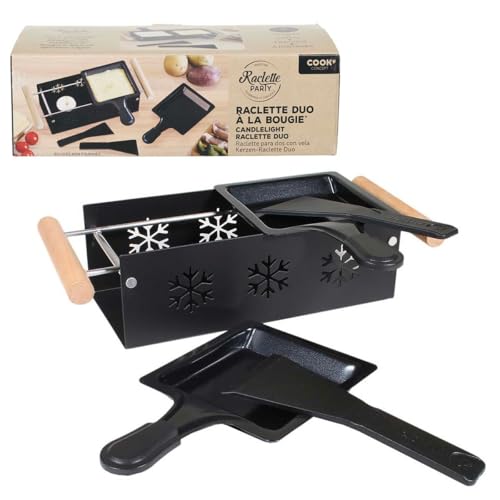 COOK CONCEPT KC2486 Duo-Rakel für Küche/Kochen/Grill, Schwarz von COOK CONCEPT
