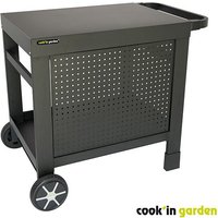Outdoor Servierwagen - reva 80 - einfache Montage - schwarz-Cook in Garden von COOK'IN GARDEN
