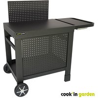 Outdoor Servierwagen - reva 110 - einfache Montage - schwarz-Cook in Garden von COOK'IN GARDEN