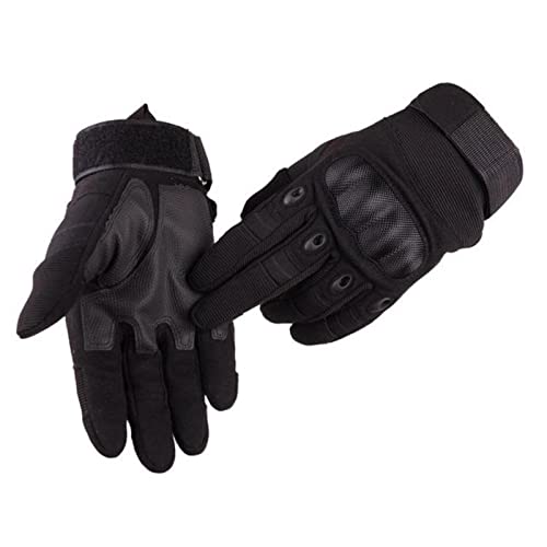 COOKOE Leder Motorradfahrer Handschuhe für MotorradfahrenMoto Motorrad Fahrrad Schutzausrüstung Racing Vollfingerhandschuh Herren von COOKOE