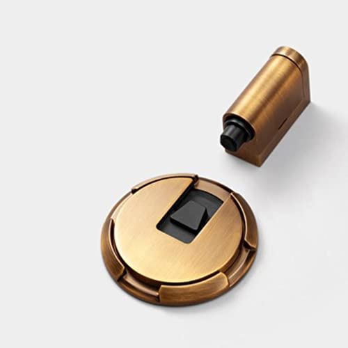 Türstopper Automatischer Non-Punch Stop Möbelbeschläge Gold Schwarz Grauer Stopper für Türwinddichte Türstopper von COOKOE