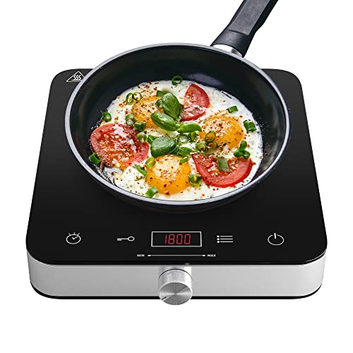COOKTRON Induktionskochfeld 2000W mit schnellem Aufwärmmodus,Einzeln Induktionsherd 10-stufiger Leistungs- und Temperaturregelung,4-Stunden-Zeitmesser, elektrische Induktionskochplatte Kindersich COOKTRON Induktionskochfeld 2000W mit schnellem Aufwärmmodus,Einzeln Induktionsherd 10-stufiger Leistungs- und Temperaturregelung,4-Stunden-Zeitmesser, elektrische Induktionskochplatte Kindersich von COOKTRON