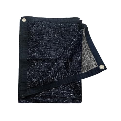 Cool Area 55% Sonnenschutz Tuch Mesh Tarp mit Ösen für Pflanzenabdeckung Terrasse Baldachin Garten Pergola Gewächshaus Auto Scheunenhütte 2,0 m x 3 m schwarz von COOL AREA