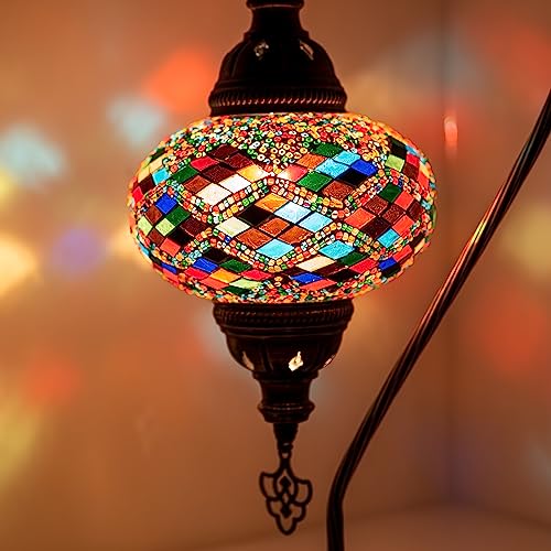 Mosaiklampe Tischlampe Orientalische Marokkanische Handgeferetigte Mosaik Tischlampe von COOL MOSAIK