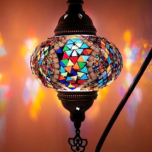 Orientalische Marokkanische Mosaik Tischampe Handgefertigte Dekorative Türkische Mosaiklampe von COOL MOSAIK