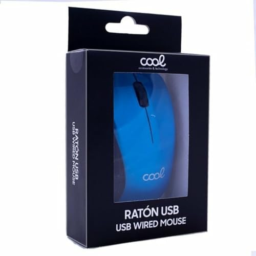Cool USB-Maus, kabelgebunden, Blau von Cool