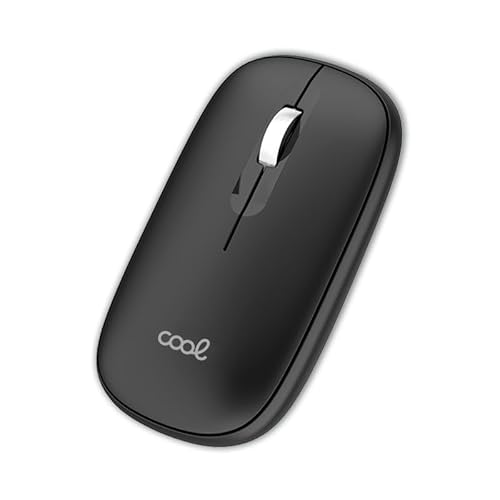 Cool Slim Kabellose Maus, leise, 2-in-1 (Bluetooth + Adap. USB), Schwarz von Cool