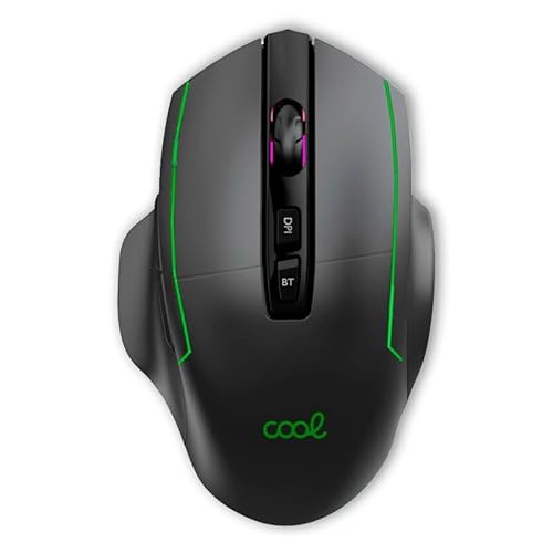 Cool Kabellose Maus + Bluetooth 2 in 1 (wiederaufladbar) Gaming LED RGB Lagoon von Cool