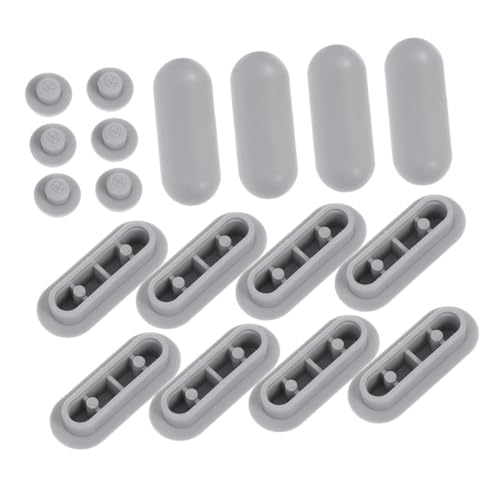 COOLHIYA 18 Stück Toilettensitz Teiliges Rutschfeste Gummistopper für Toilettendeckel Wasserfest Einfach zu Reinigen Geeignet für Zuhause und Hotels von COOLHIYA