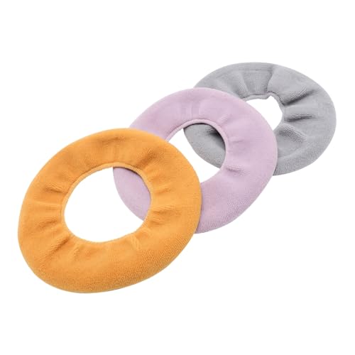 COOLHIYA 3 Stück Toilettensitzauflage Waschbare Dehnbare Sitzpolster für Badezimmer Dicke Warme Wc Sitzbezüge Abnehmbar Passend Gelb Hygienische Komfortauflage von COOLHIYA