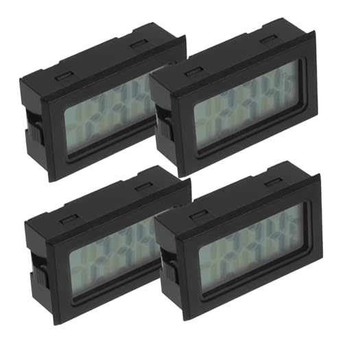COOLHIYA 4 Stück Mini Digital Thermometer Hygrometer mit Klarem Lcd-display Eingebettetes Design Tragbar und Platzsparend für Reptilien Terrarien Gewächshäuser Innen Außenbereiche COOLHIYA 4 Stück Mini Digital Thermometer Hygrometer mit Klarem Lcd-display Eingebettetes Design Tragbar und Platzsparend für Reptilien Terrarien Gewächshäuser Innen Außenbereiche von COOLHIYA