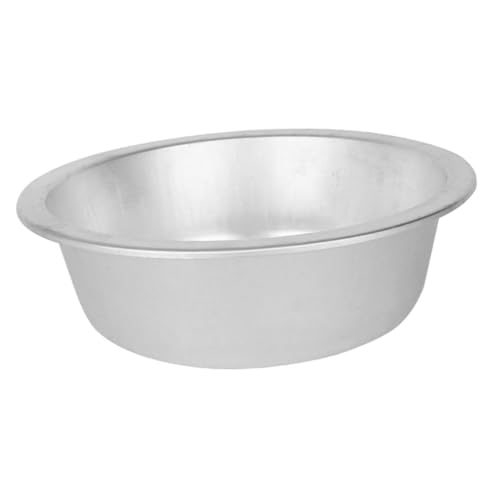 COOLHIYA Aluminium Waschbecken Dickes Rundes Spülbecken für Gemüse und Obst Robustes Vielseitiges Küchenutensil Leicht Stapelbar und Spülmaschinengeeignet für Innen und Außenanwendungen von COOLHIYA