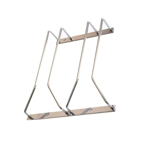 COOLHIYA Edelstahl Weinglashalter zum Umhängen Stilvoller Platzsparender Hängebecherhalter Kreatives Design Geeignet für Haushalt Küche und Bar Stabile Aufbewahrung für Weingläser von COOLHIYA