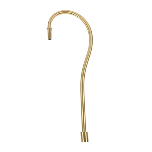 COOLHIYA Gebogener Lampenstiel aus Langlebigem mit Gewinde für Tischlampen Reparatur Diy Zubehör Praktischer Lampenschaft für Stilvolle Beleuchtung und Einfache Montage von COOLHIYA