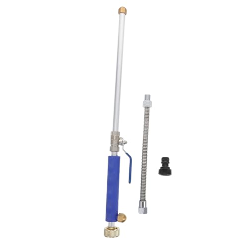 COOLHIYA Hochdruck Wassersprühgerät mit Flexiblem Schlauch und Verstellbarer Düse Gartenschlauchbrause für Autowäsche und Fensterreinigung Kompatibel mit ¾ Standardanschluss Blauer Griff von COOLHIYA
