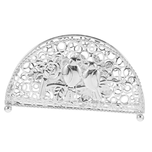 COOLHIYA Moderner Metall Serviettenhalter Tischständer aus Robustem Kreatives Hohles Fächerdesign Platzsparend Freistehend Silberfarbener Napkin Dispenser für Haushalt und Gastronomie COOLHIYA Moderner Metall Serviettenhalter Tischständer aus Robustem Kreatives Hohles Fächerdesign Platzsparend Freistehend Silberfarbener Napkin Dispenser für Haushalt und Gastronomie von COOLHIYA